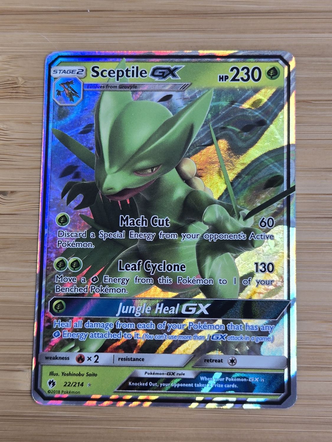 Sceptile GX - 22/214 - Lost Thunder - NM