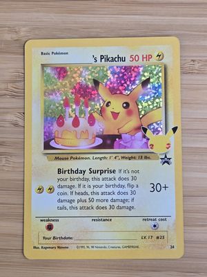 _________&#39;s Pikachu - 24 - Promo Celebrations- NM