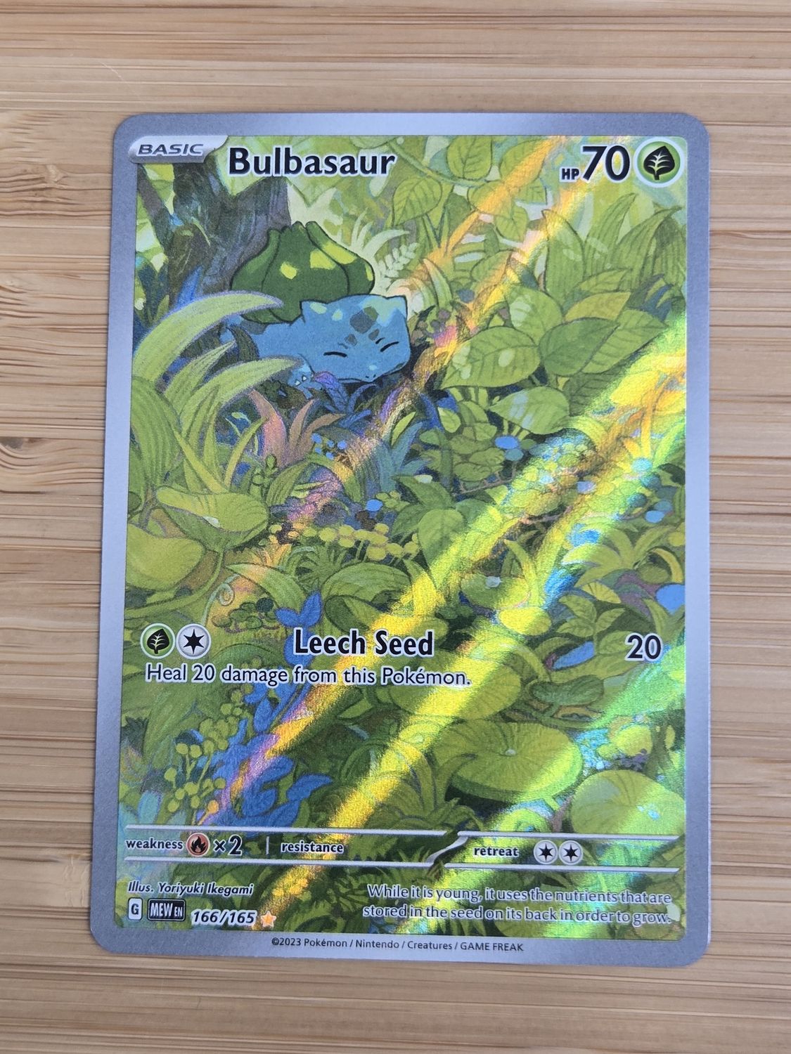 Bulbasaur - 166/165 - Pokemon 151 - NM