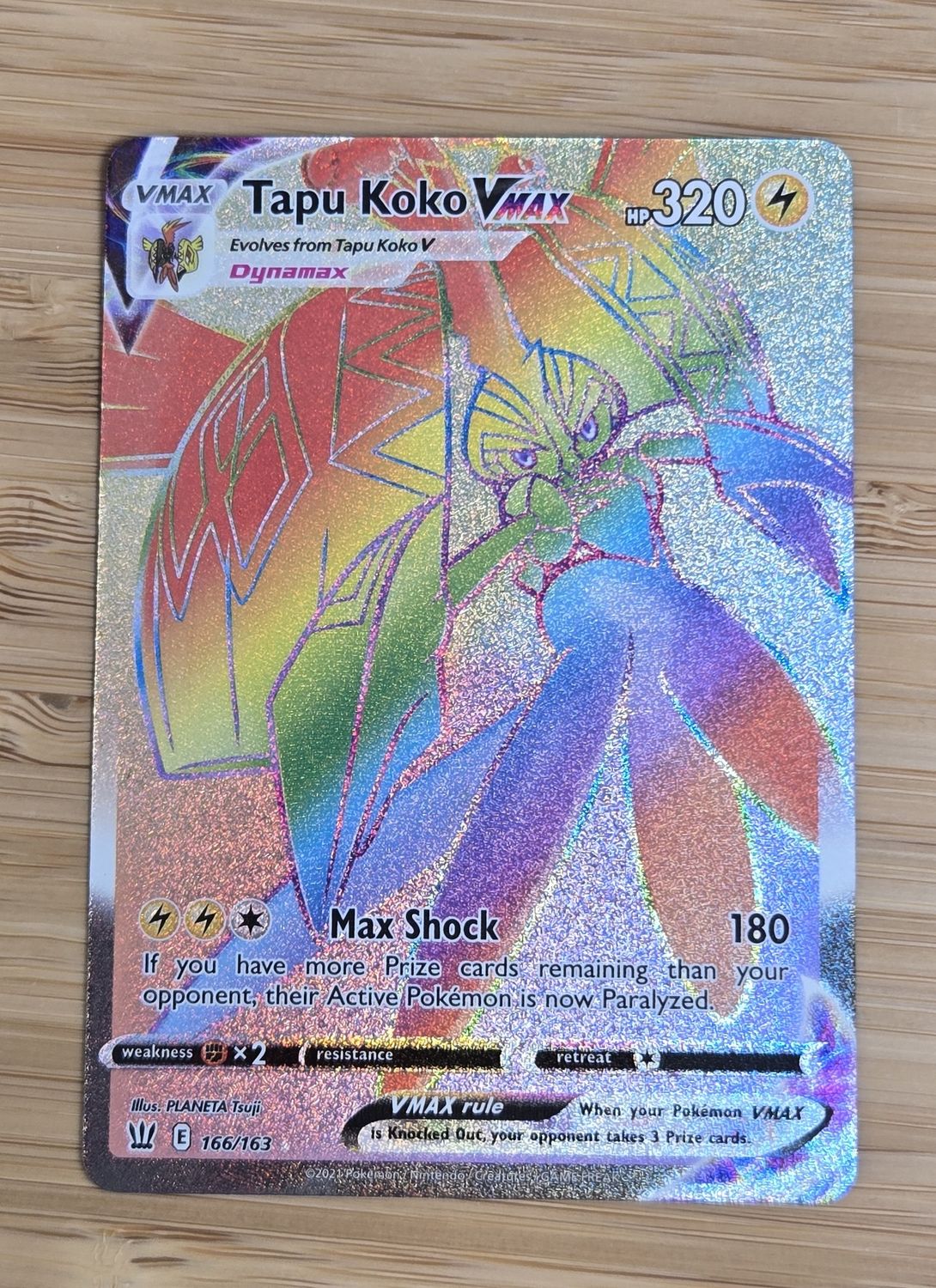 Tapu Koko VMAX - 166/163 - Battle Styles - NM