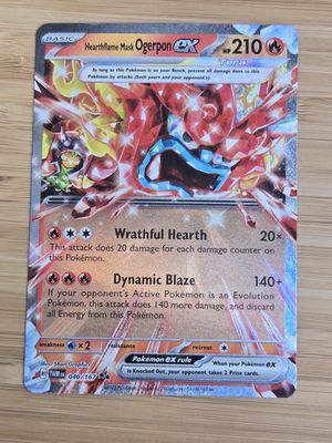 Hearthflame Mask Ogerpon EX - 040/167 - Twilight Masquerade - NM