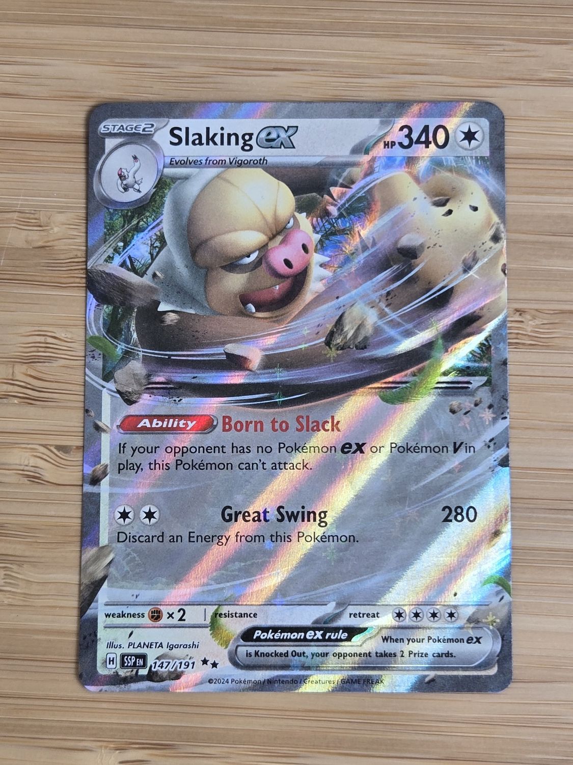 Slaking EX - 147/191 - Surging Sparks - NM
