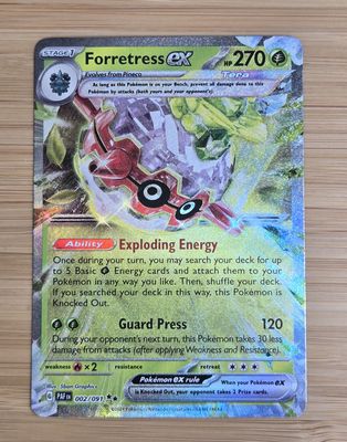 Forrestress EX - 002/091 - Paldean Fates - NM