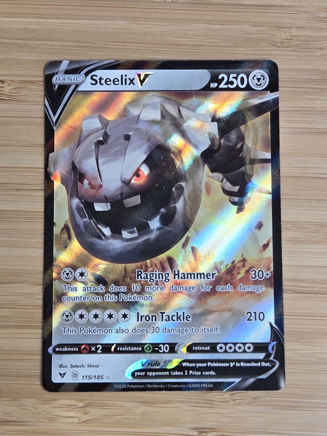 Steelix V - 115/185 - Vivid Voltage - NM