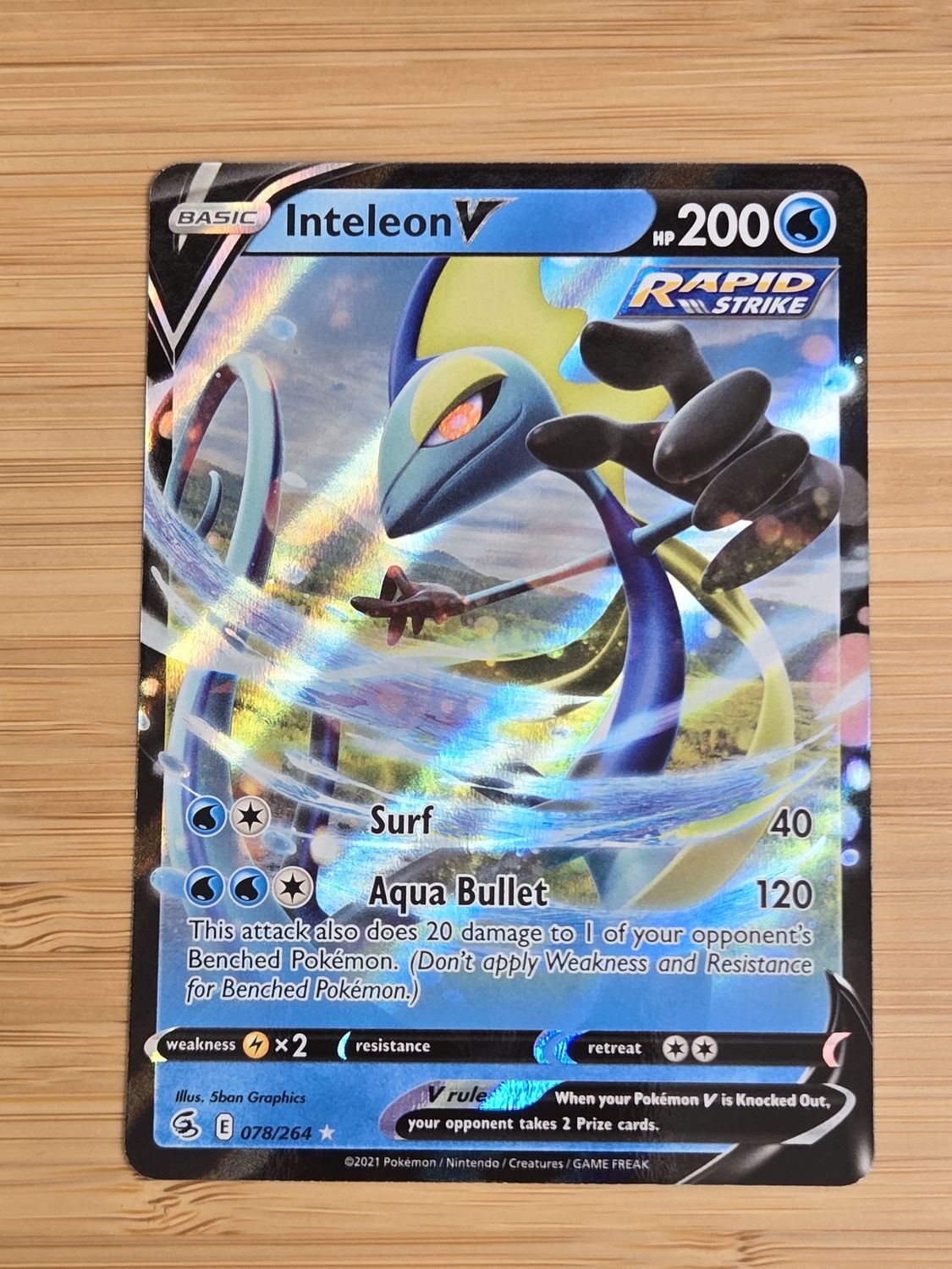 Inteleon V - 078/264 - Fusion Strikes - NM