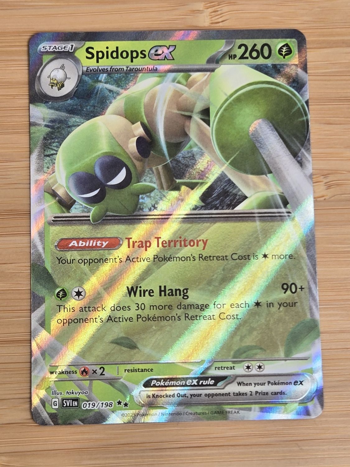 Spidops EX - 019/198 - Scarlet Violet Base Set - NM