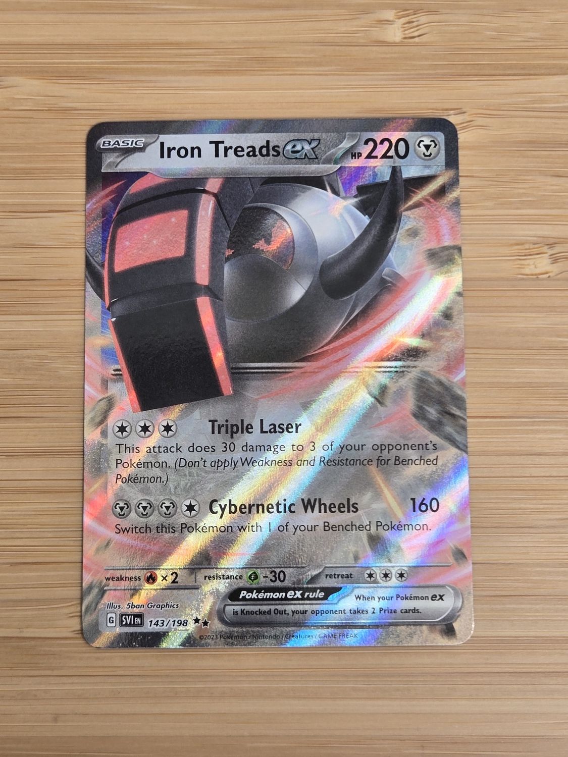 Iron Treads EX - 143/198 - Scarlet Violet Base Set - NM