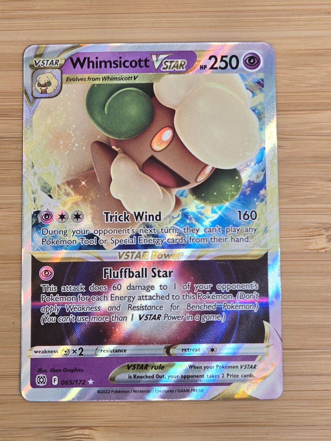 Whimsicott V Star - 065/172 - Brilliant Stars - NM