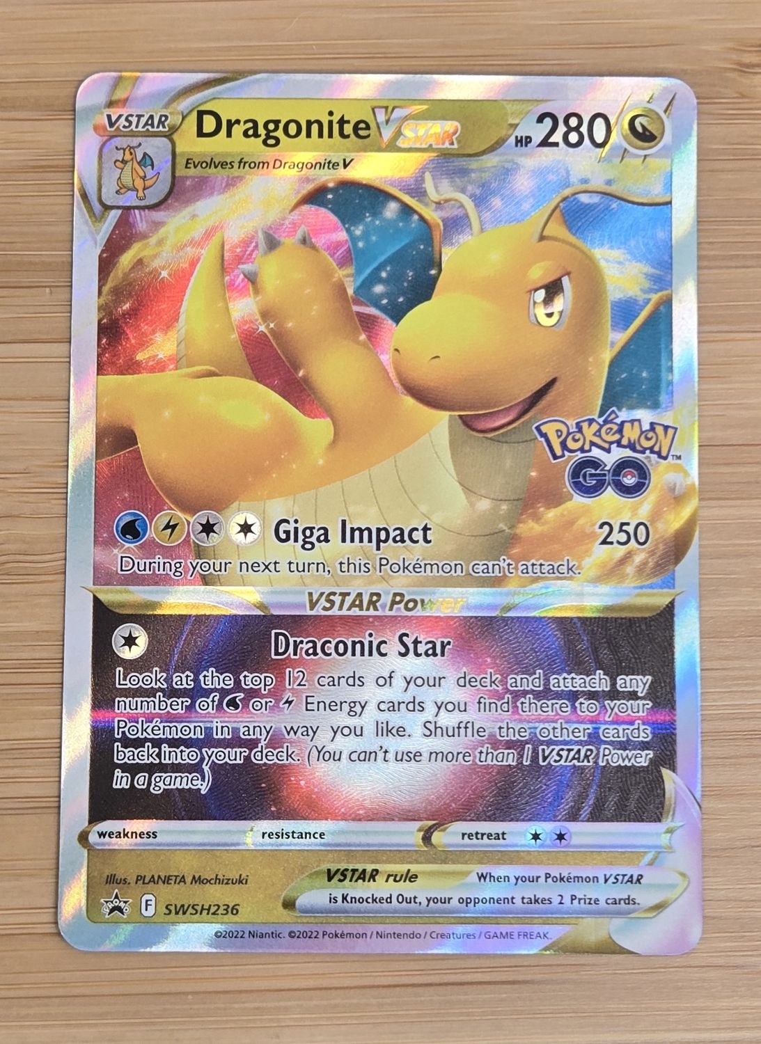 Dragonite V Star - SWSH236 - PROMO - NM