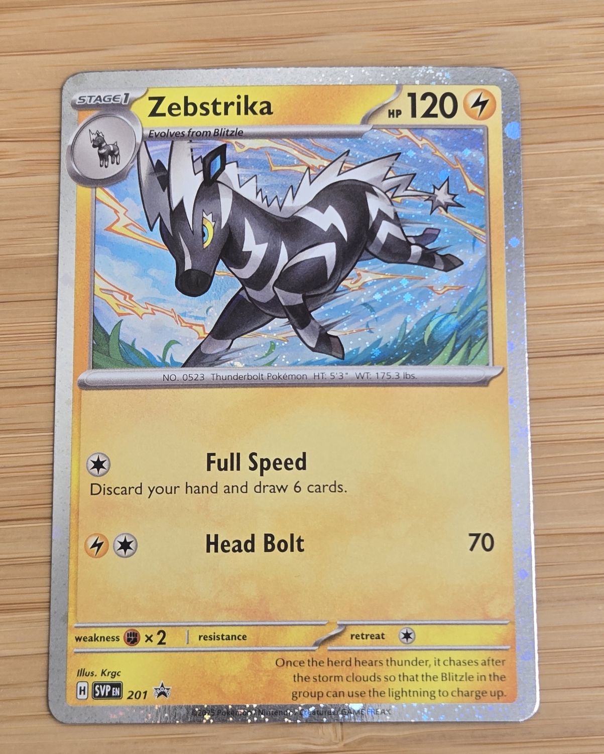 Zebstrika - 201 PROMO - Surging sparks - NM