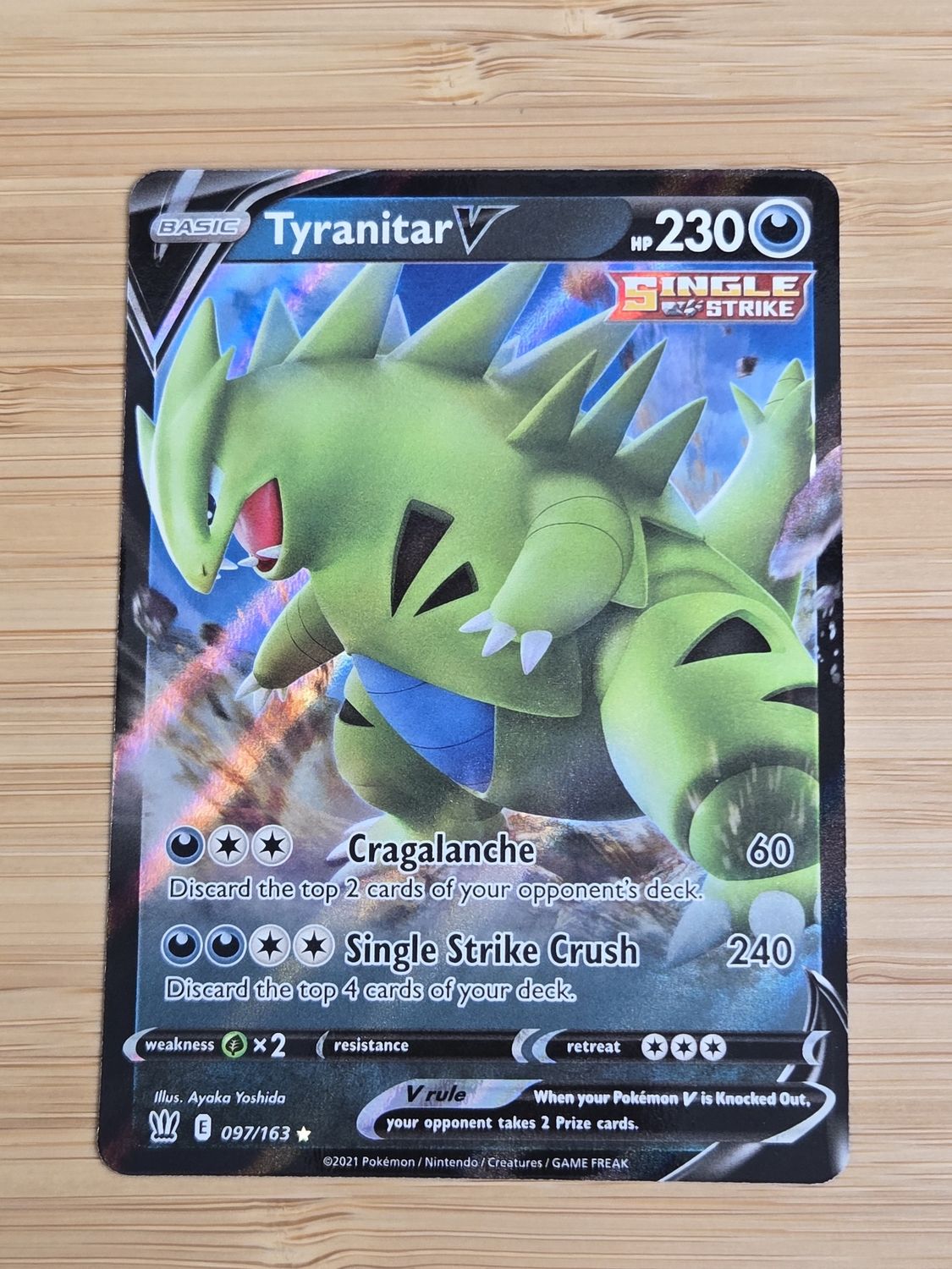 Tyranitar V - 097/163 - Battle Styles - NM