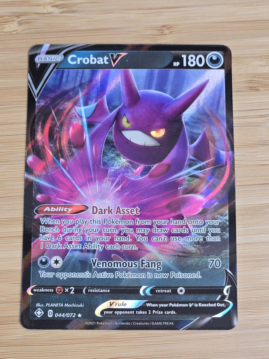 Crobat V - 044/072 - Shining Fates - NM