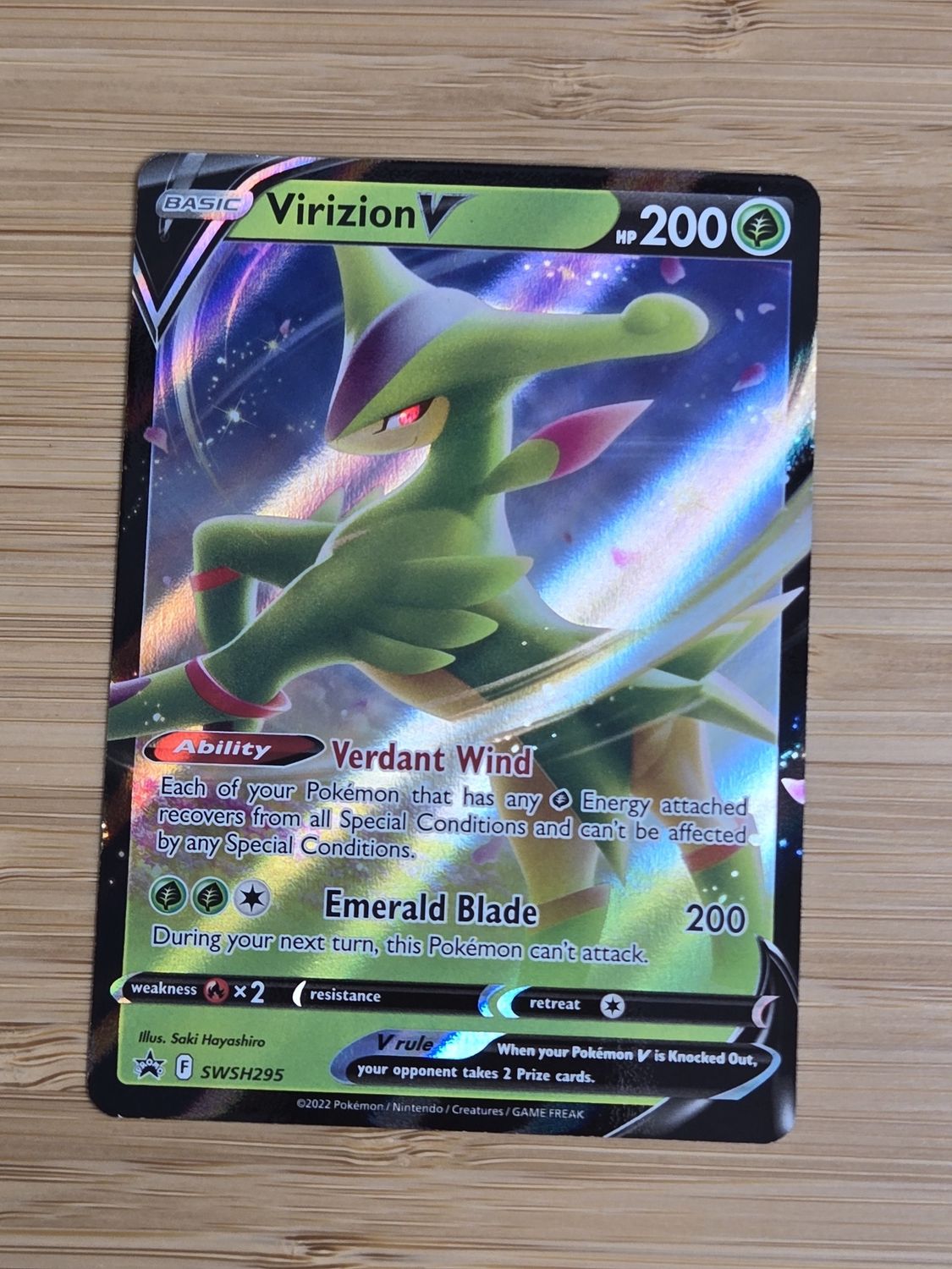 Virizion V - SWSH295 - PROMO - NM
