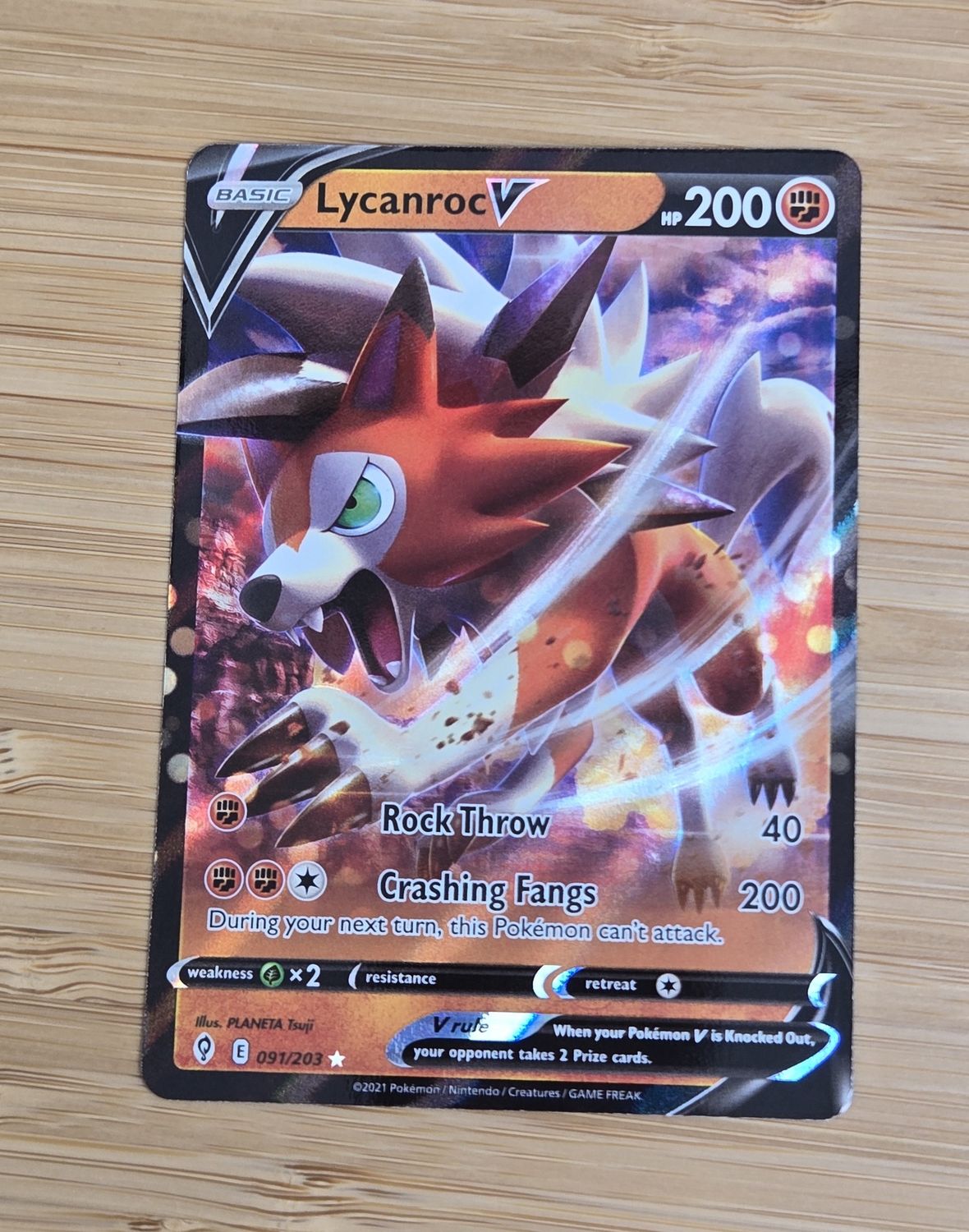 Lycanroc V - 091/203 - Evolving Skies - NM