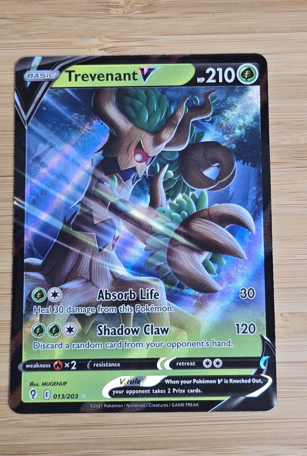 Trevenant V - 013/203 - Evolving Skies - NM