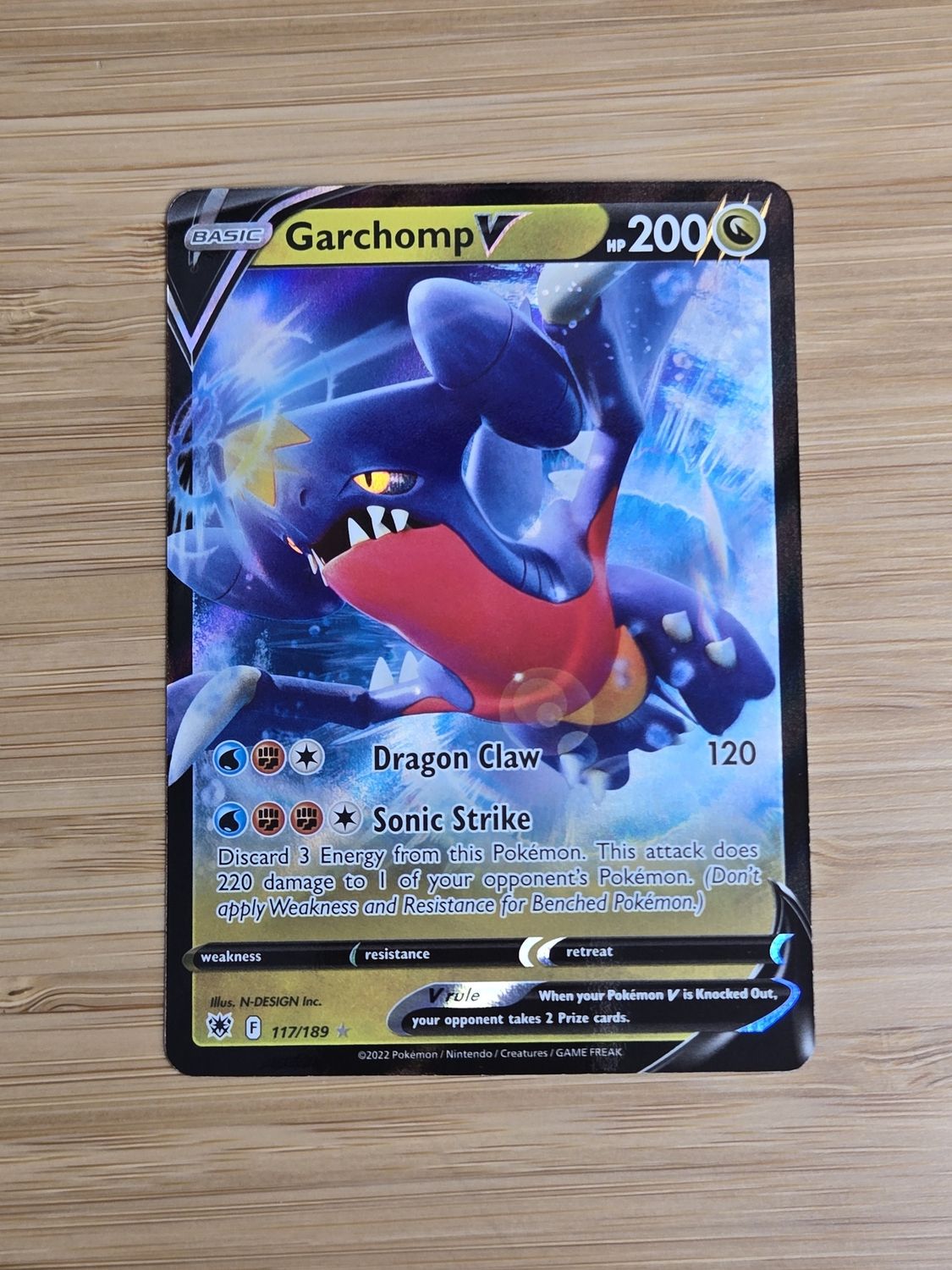 Garchomp V - 117/189 - Astral Radiance - NM
