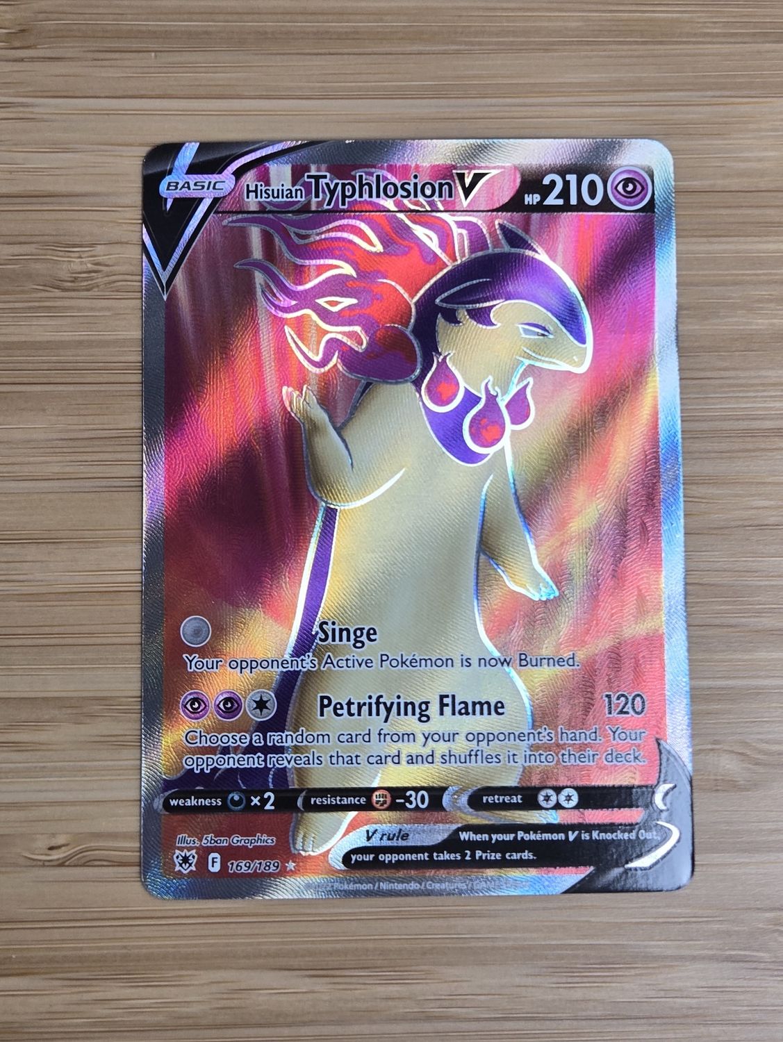 Hisuian Typhlosion V - 169/189 - Astral Radiance - NM