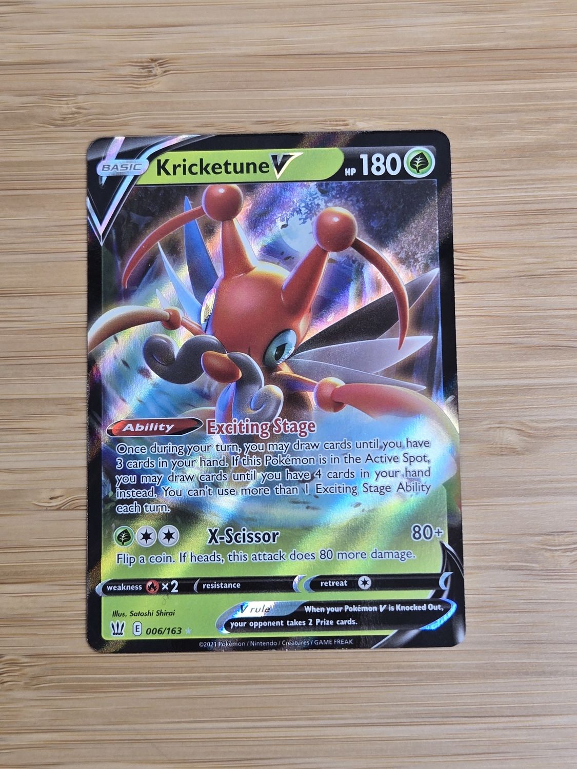 Kricketune V - 006/163 - Battle Styles - NM