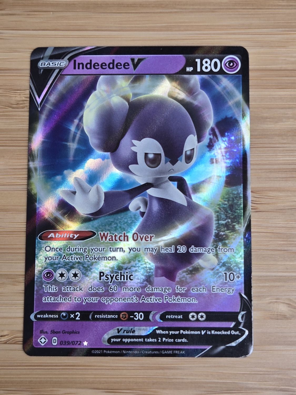 Indeedee V - 039/072 - Shining Fates - NM