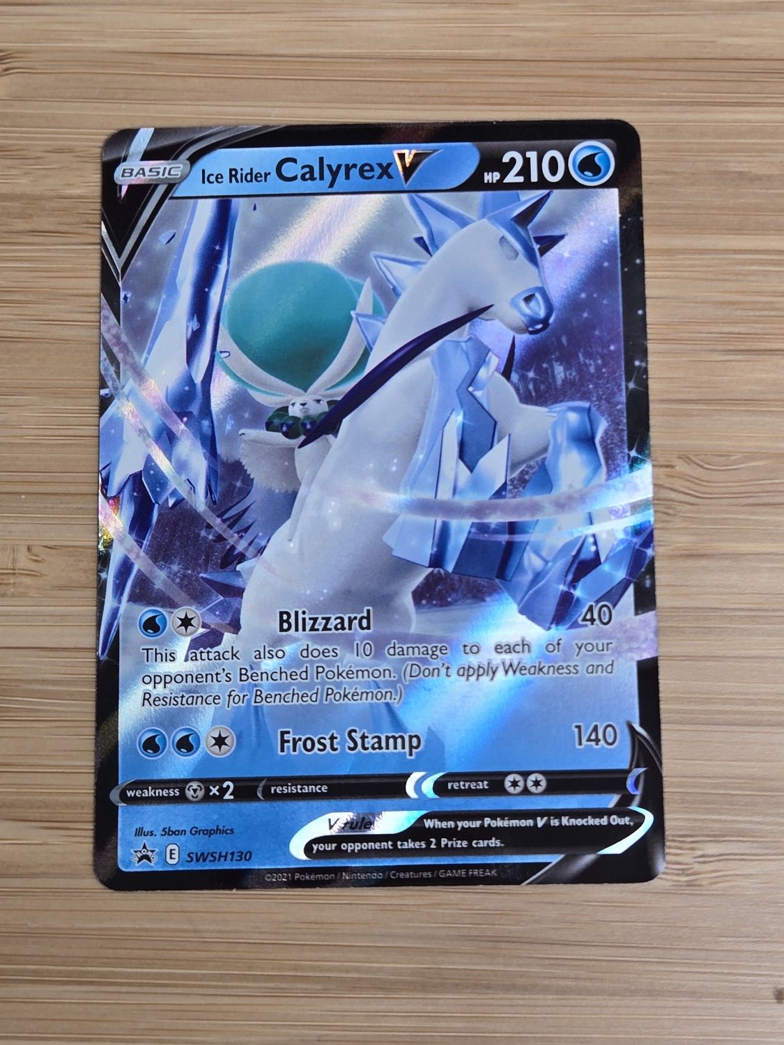 Ice Rider Calyrex V - SWSH130 - PROMO - NM