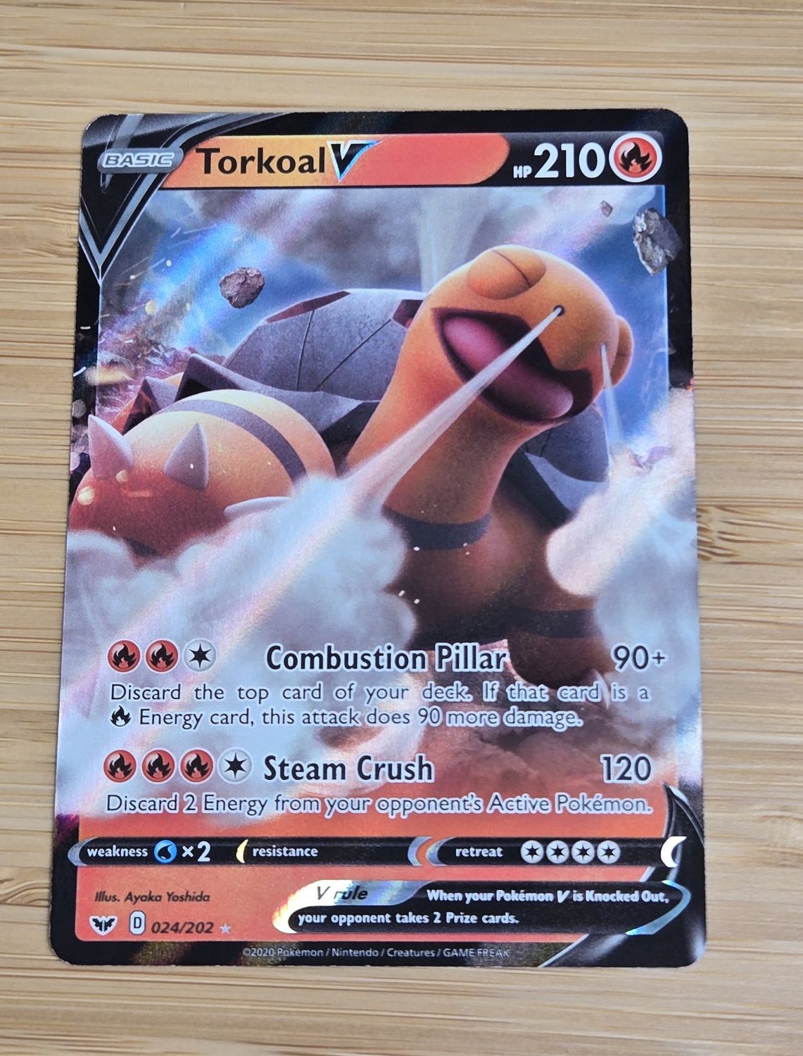 Torkoal V - 024/202 - Sword &amp; Shield - NM