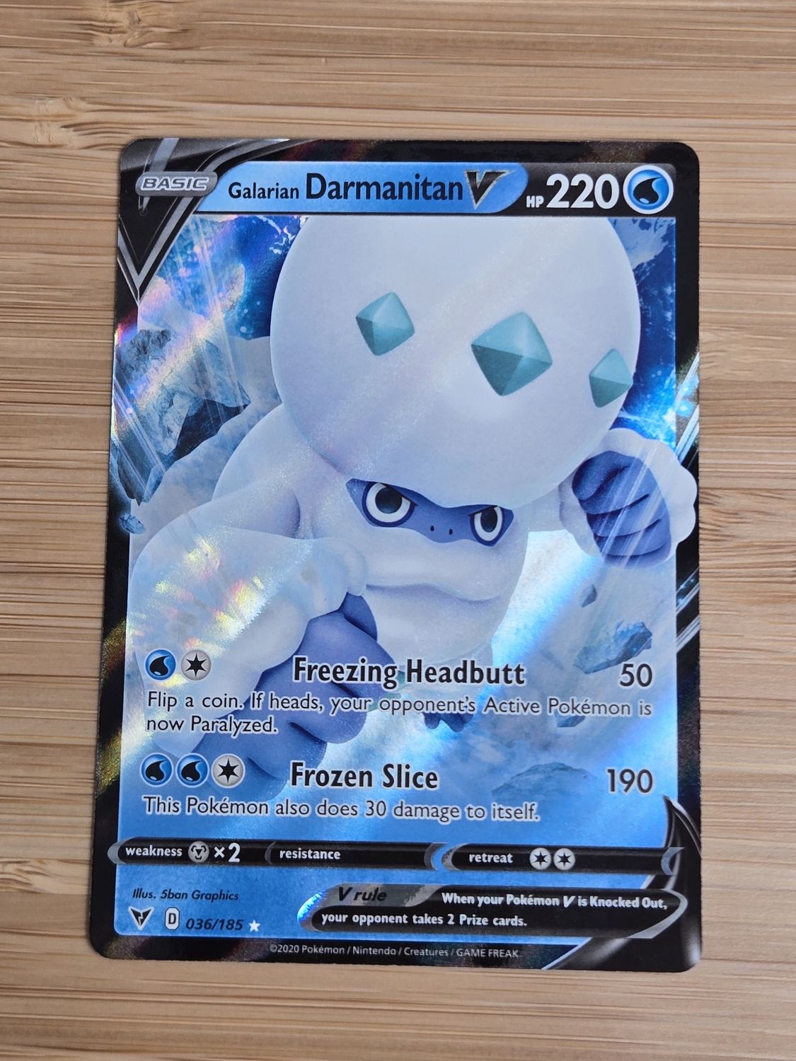 Galarian Darmanitan V - 036/185 - Vivid Voltage - NM