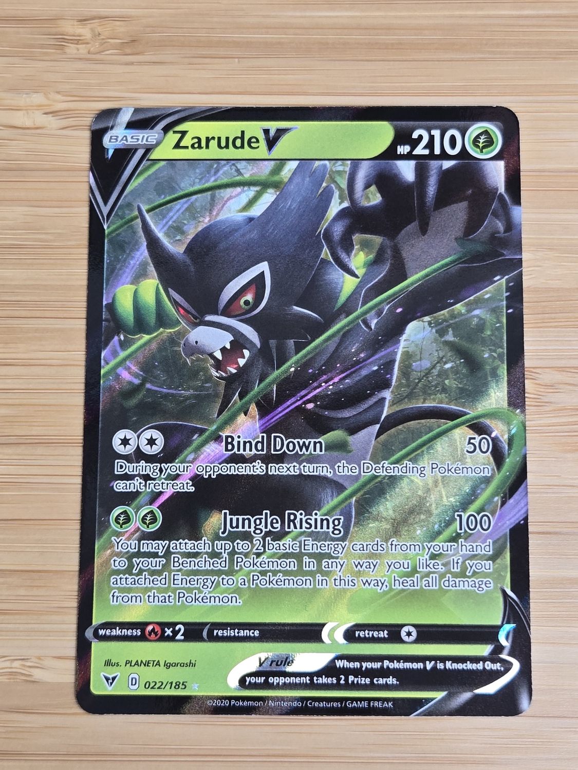 Zarude V - 022/185 - Vivid Voltage - NM