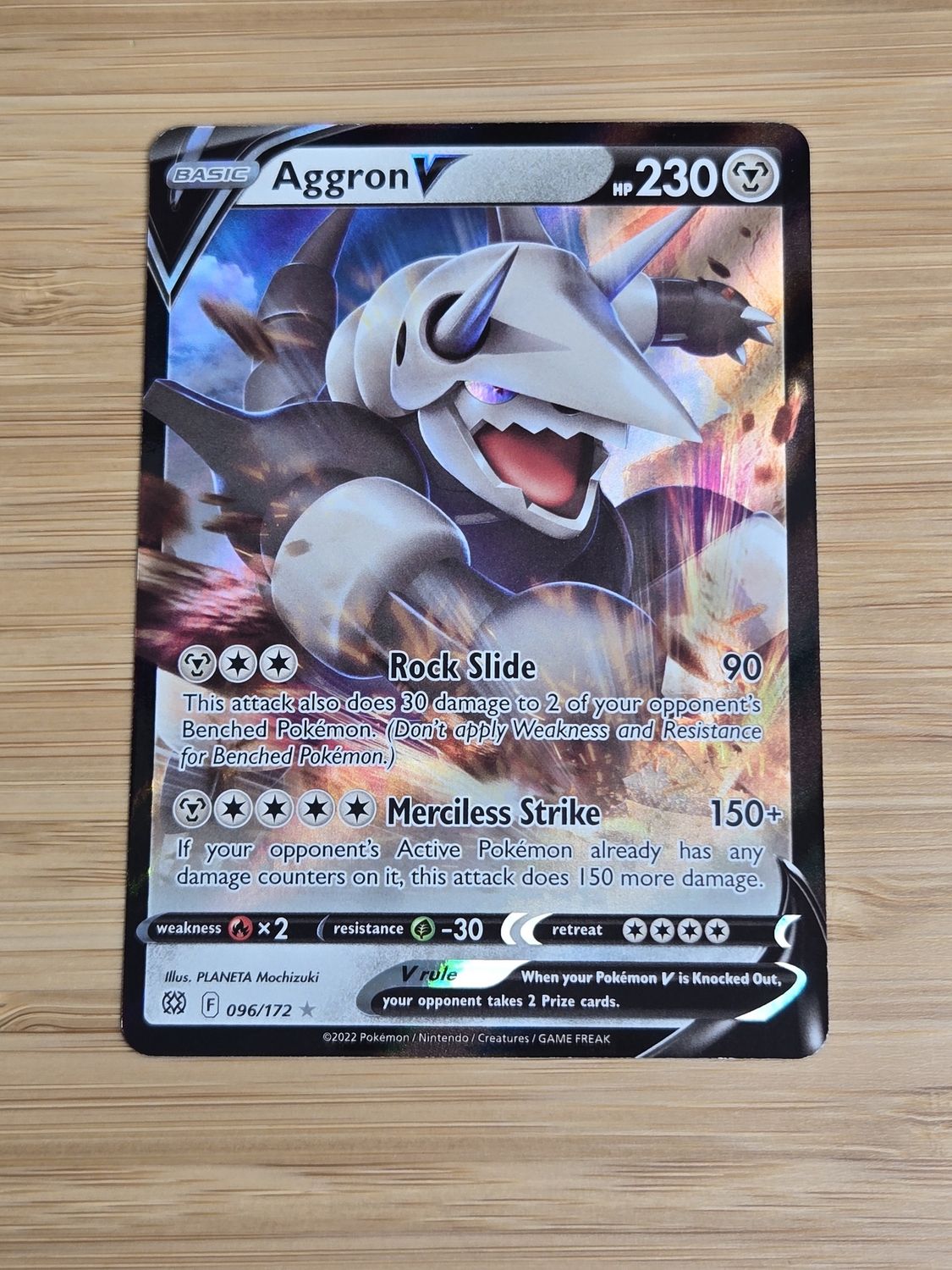 Aggron V - 096/172 - Brilliant Stars - NM
