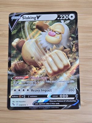 Slaking V - 058/078 - Pokemon Go - NM