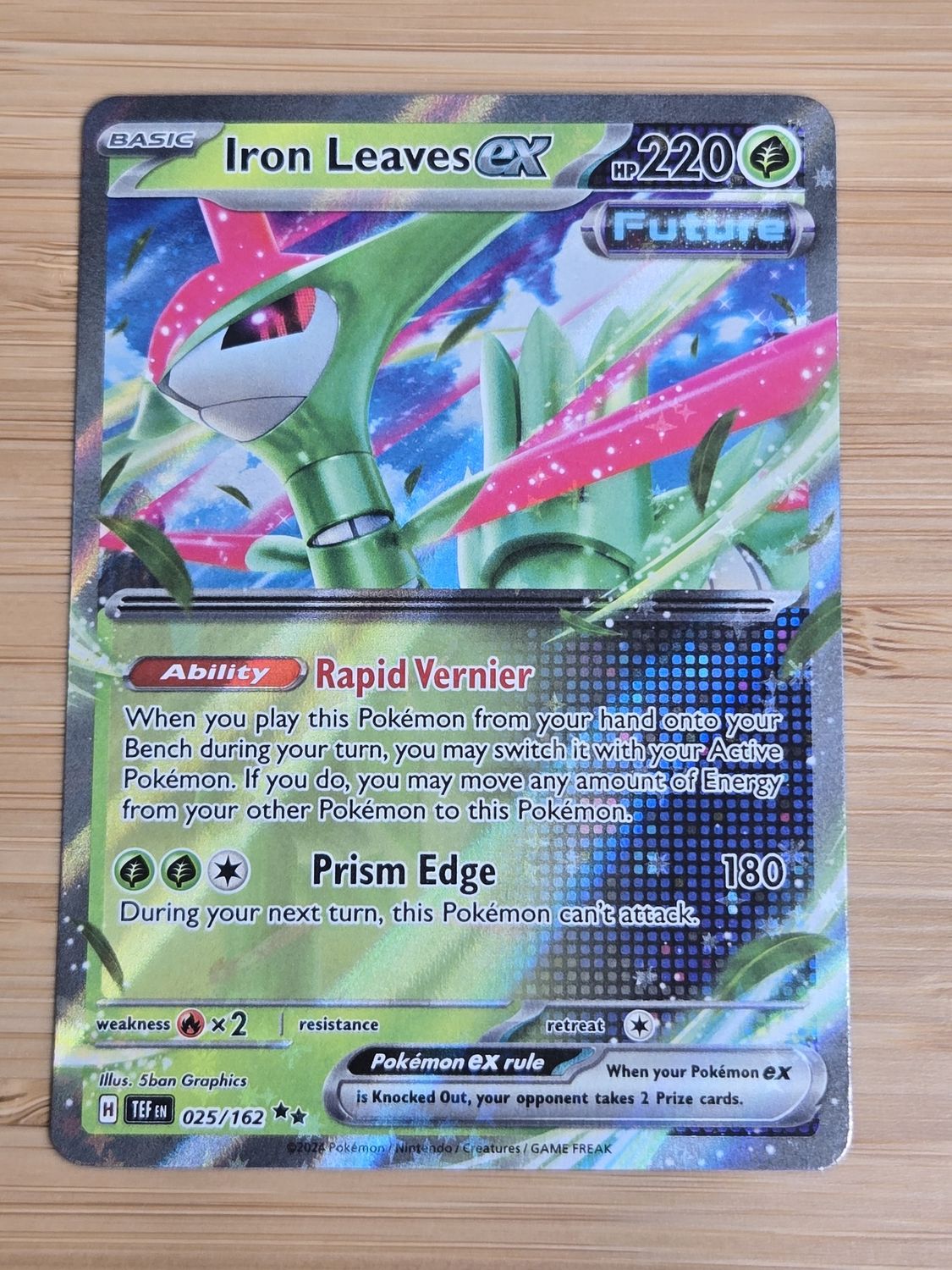 Iron Leaves EX - 025/162 - Temporal Forces - NM