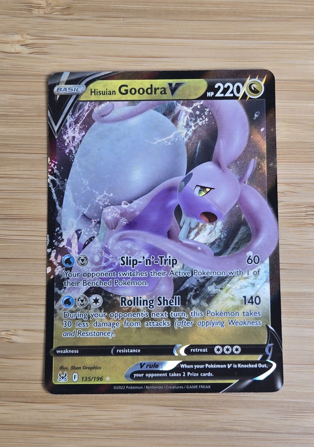 Hisuian Goodra V - 135/196 - Lost Origin - NM
