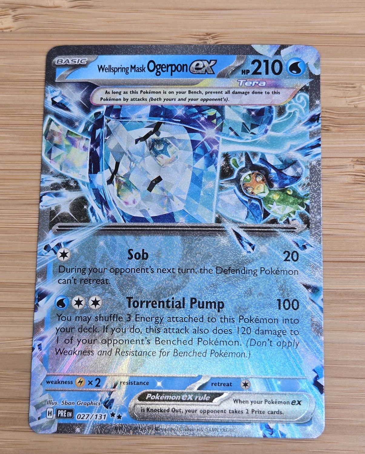 Wellspring Mask Orgerpon EX - 027/131 - Prismatic Evolutions - NM