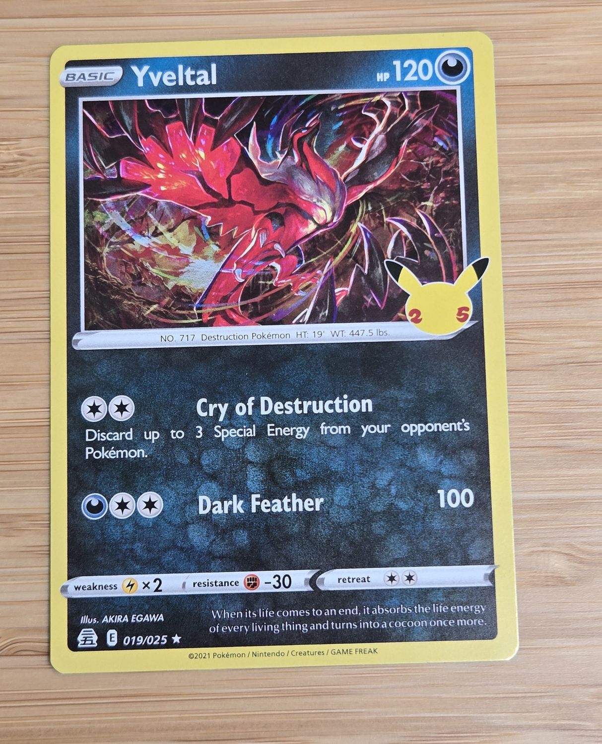 Yveltal - 019/025 - Celebrations - NM