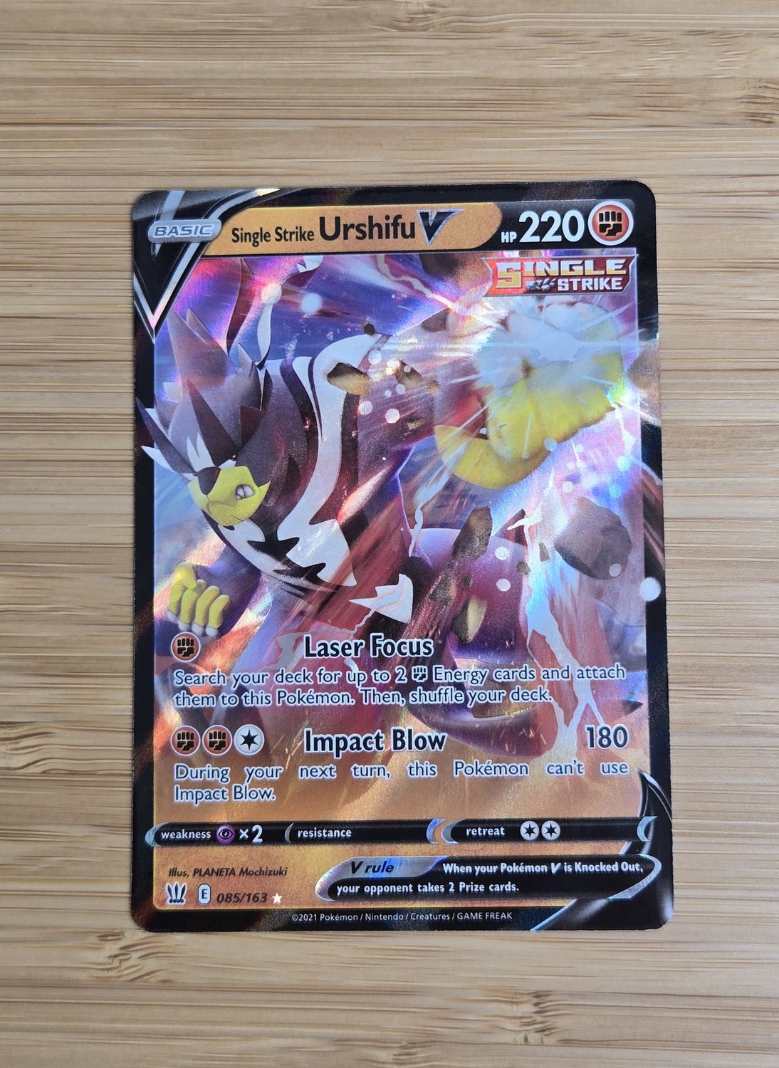 Single Strike Urshifu V - 085/163 - Battle Style - NM