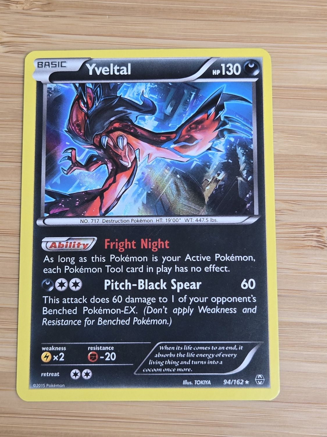 Yveltal - 94/162 holo - Breakthrough - NM