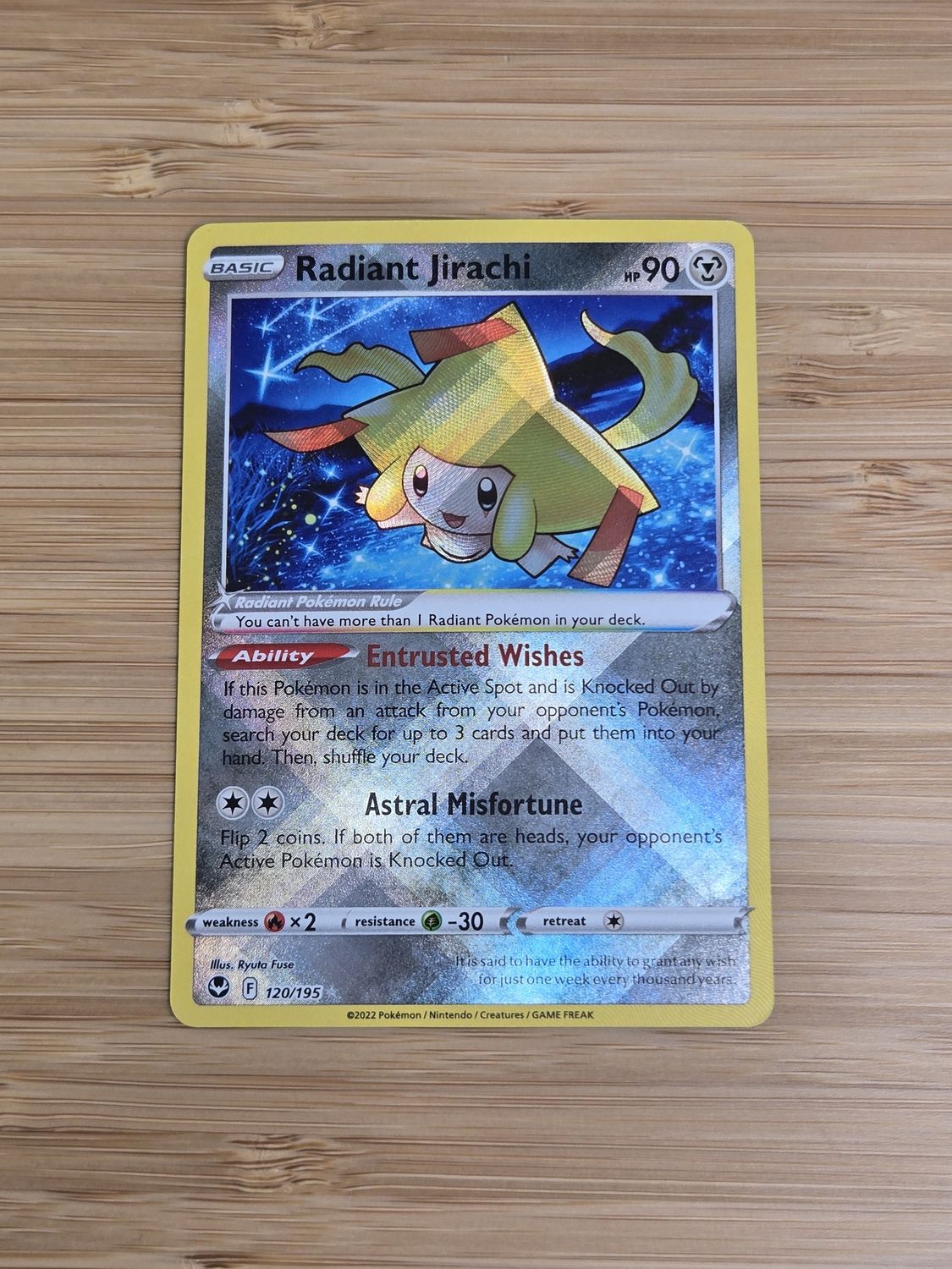 Radiant Jirachi - 120/195 - Silver Tempest - NM