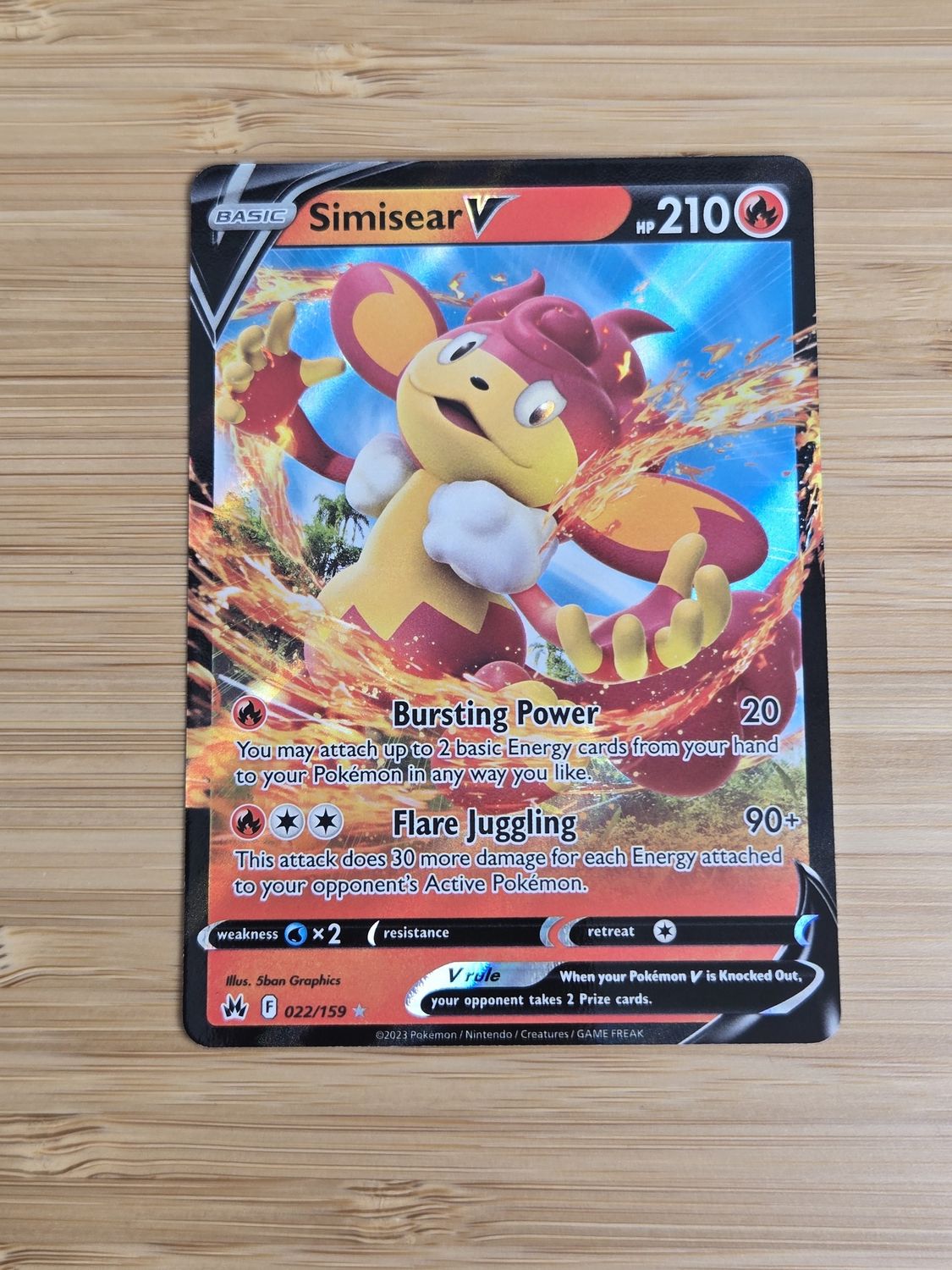 Simisear V - 022/159 - Crown Zenith - NM