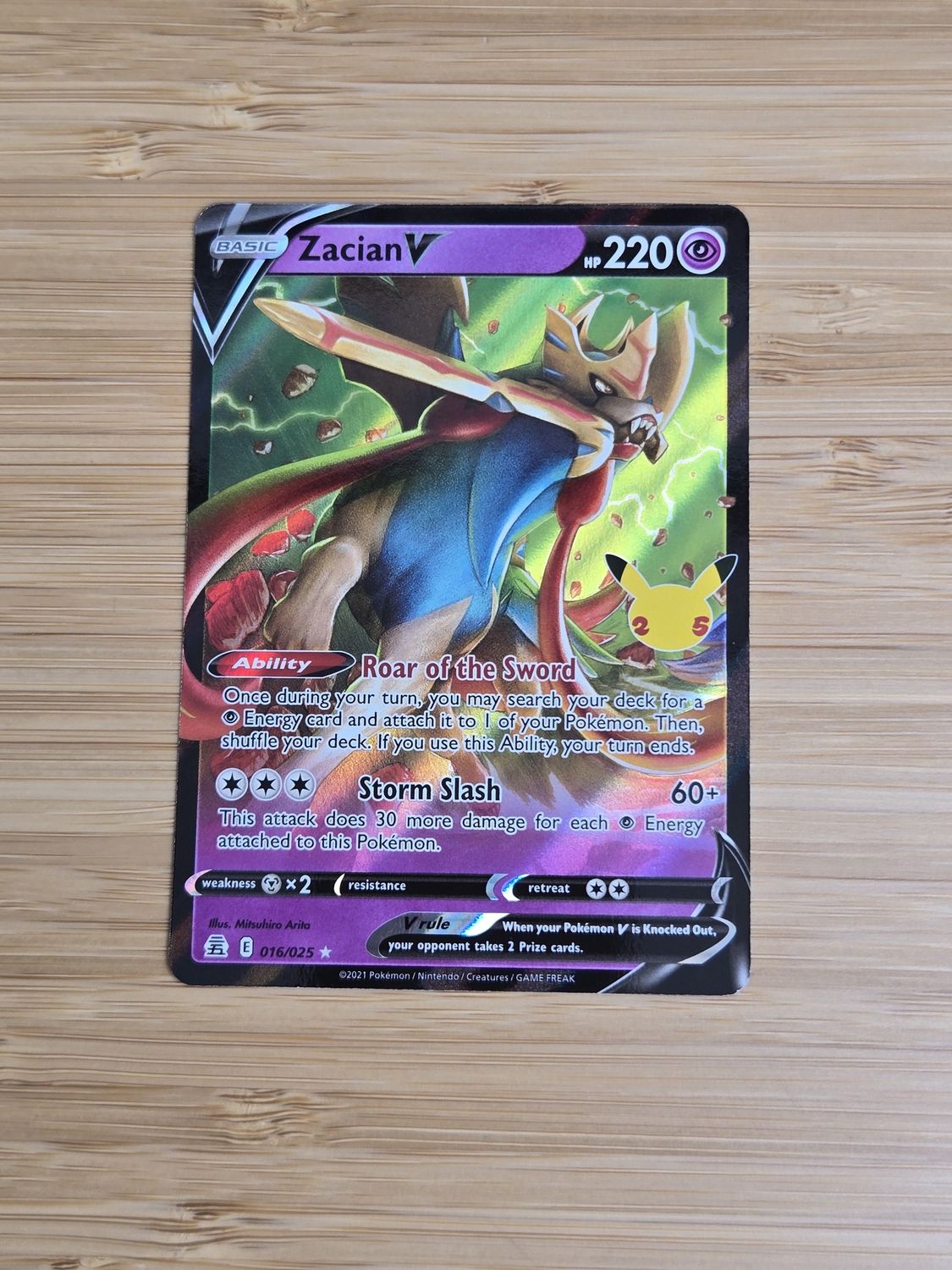 Zacian V - 016/025 - Celebrations - NM