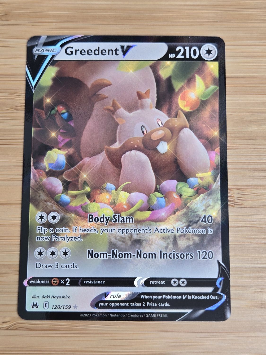 Greedent V - 120/159 - Crown Zenith - NM