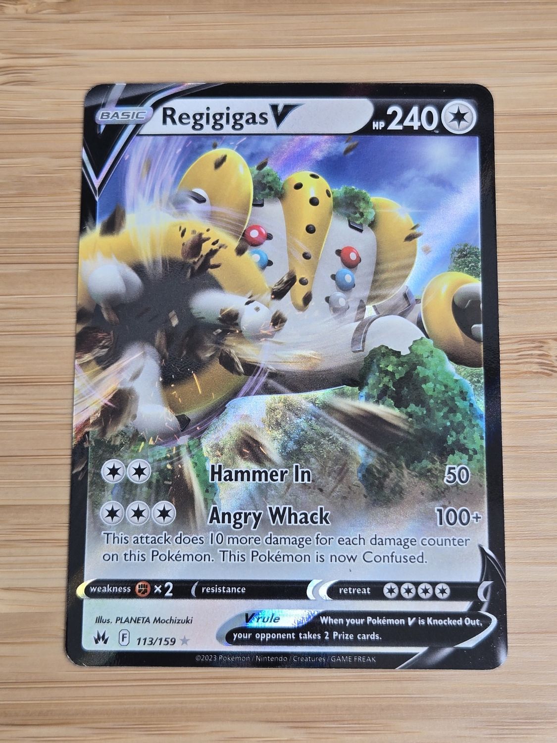 Regigigas V - 113/159 - Crown Zenith - NM