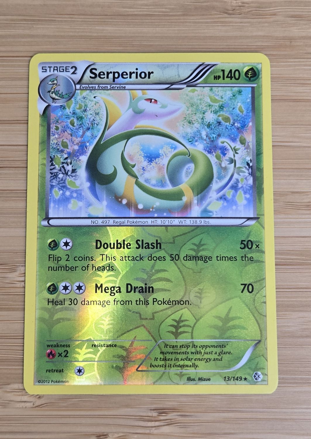 Serperior reverse holo - 13/149 - Boundaries Crossed - NM
