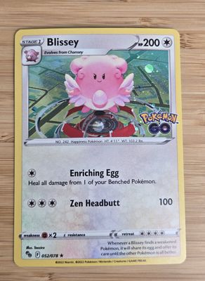 Blissey - 052/078 - Pokemon Go - NM