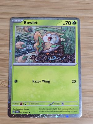 Rowlet cosmic holo - 013/197 - Obsidian Flames - NM
