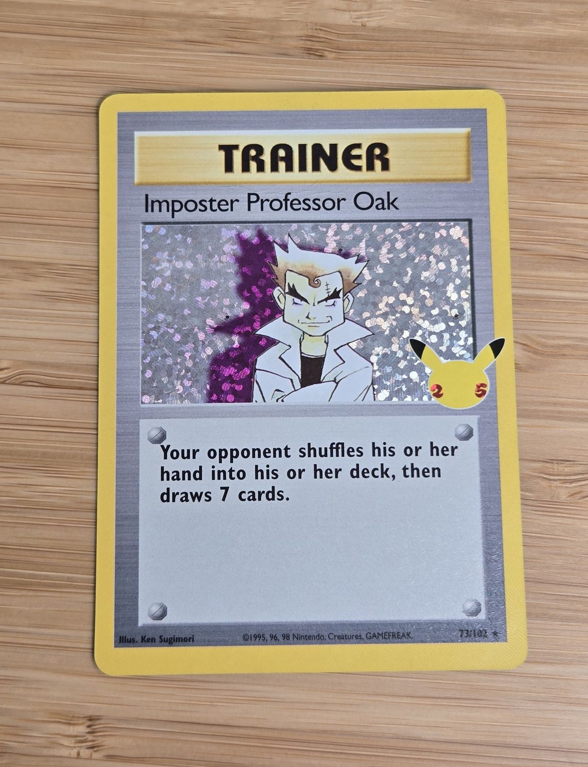 Imposter Professor Oak - 73/102 - Celebrations (Classic collection ) - NM