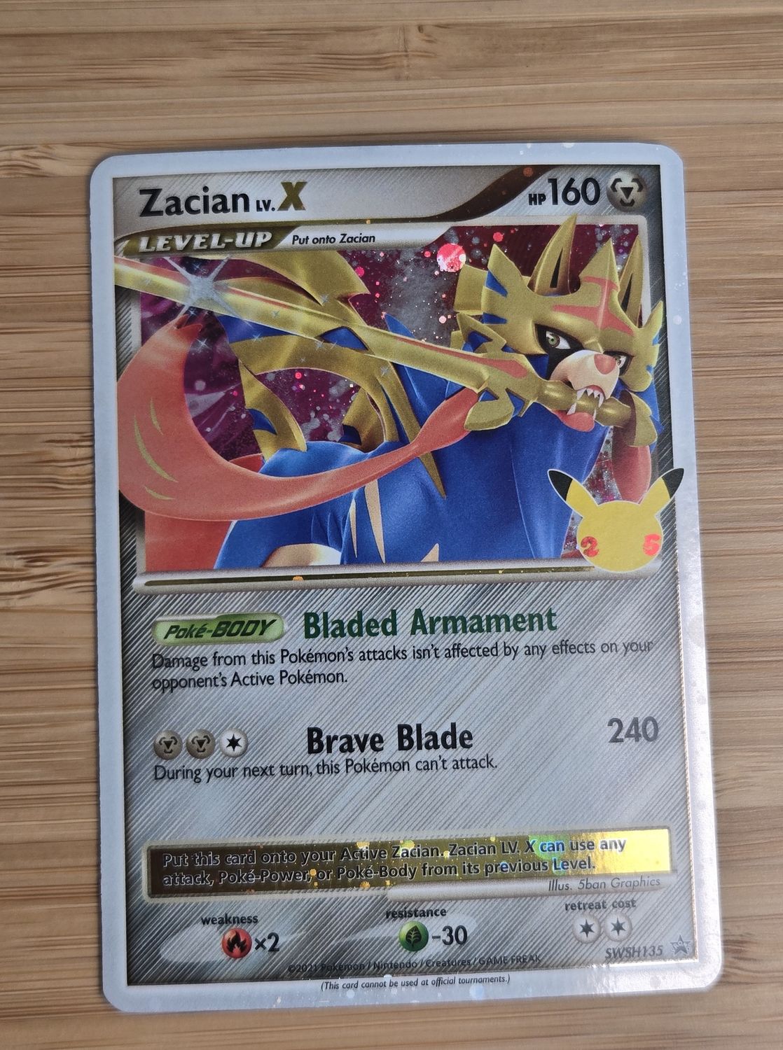Zacian LV.X - SWSH135 - PROMO - NM