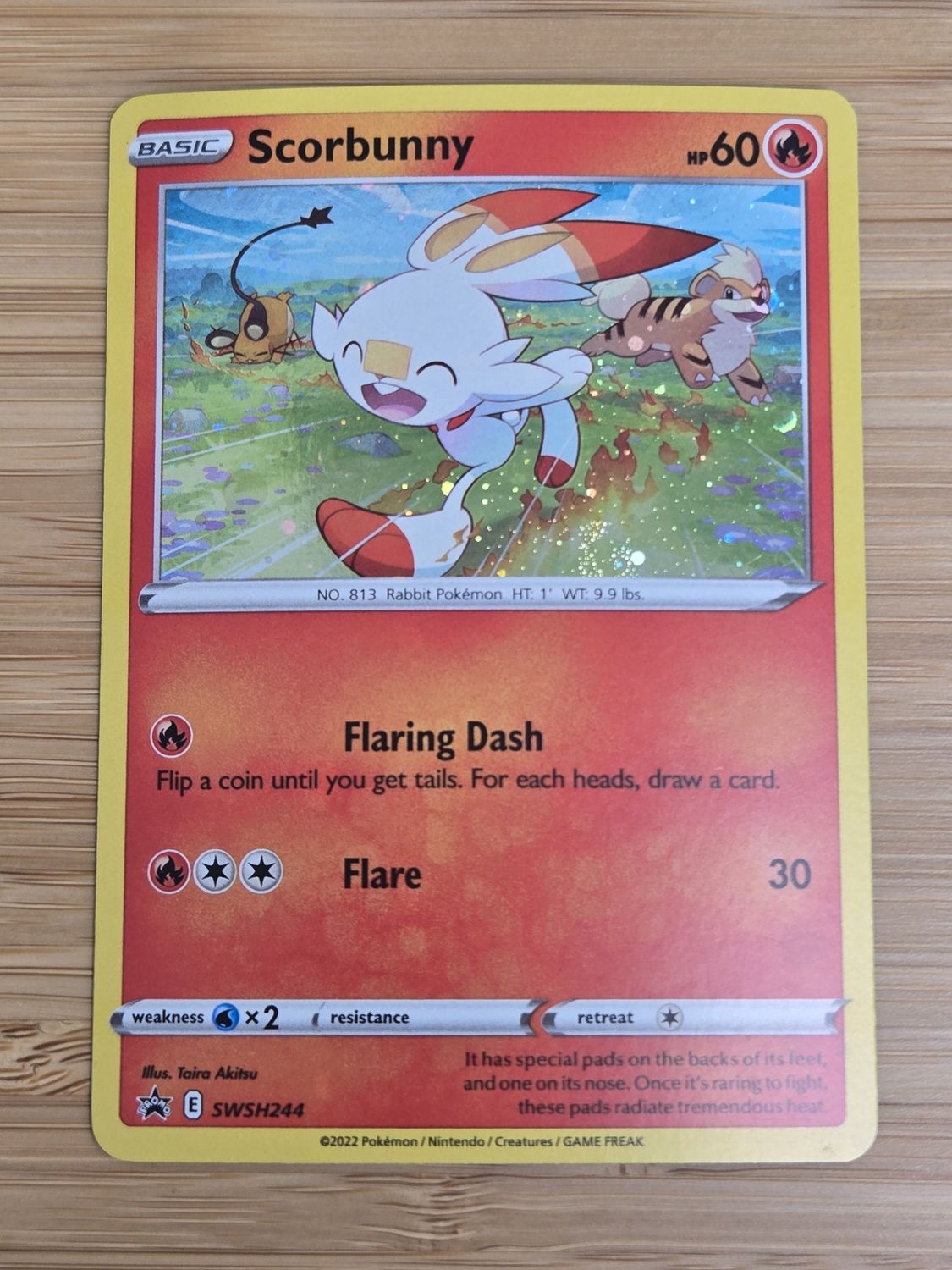 Scorbunny cosmic holo - SWSH244 - PROMO - NM