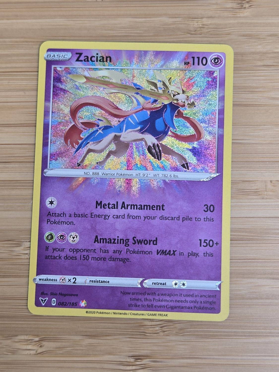 Zacian amazing rare - 082/185 - Vivid Voltage - NM