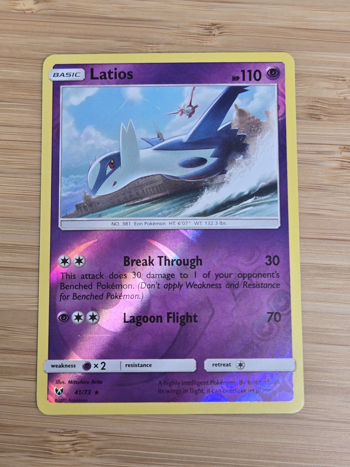 Latios reverse holo - 41/73 - Shining Legends - NM