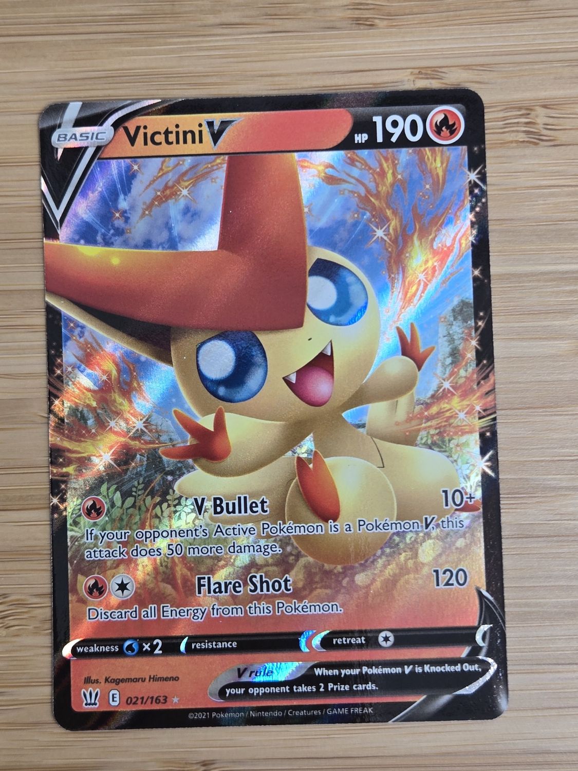 Victini V - 021/163 - Battle Styles - NM