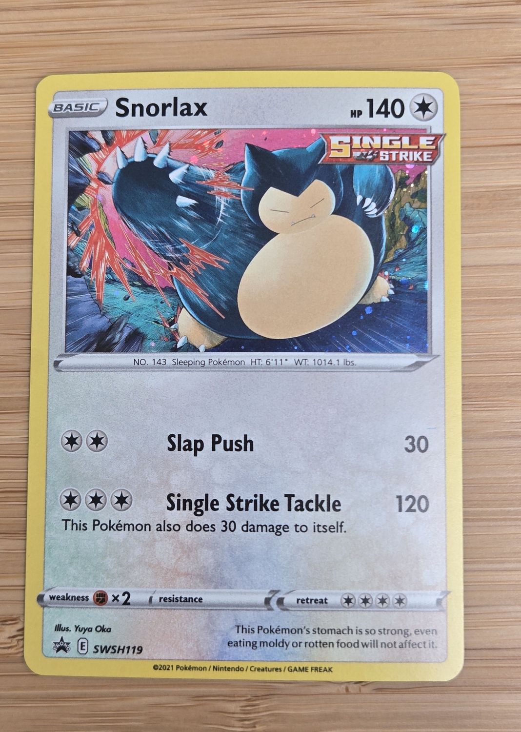 Snorlax cosmic holo - SWSH119 - PROMO - NM